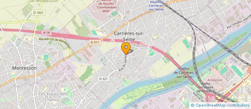 localisation de l'entreprise MONSIEUR ANTHONY CARNEZ  CARRIERES-SUR-SEINE