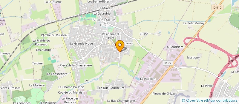 localisation de l'entreprise MONSIEUR ANTHONY CAROFF  NOTRE-DAME-D'OE