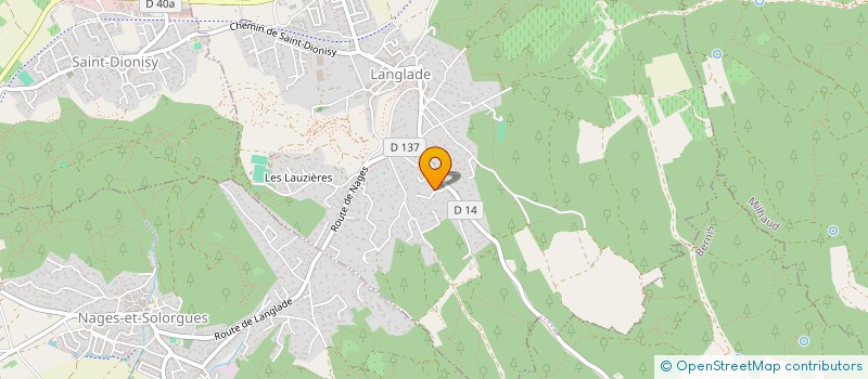 localisation de l'entreprise MONSIEUR ANTHONY CASINI  LANGLADE