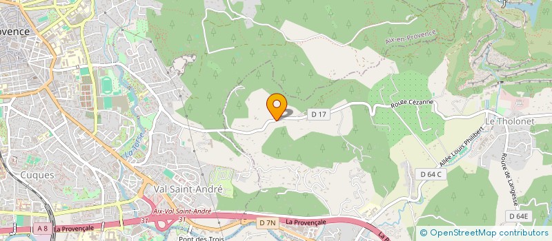 localisation de l'entreprise MONSIEUR ANTHONY CATEL  LE THOLONET