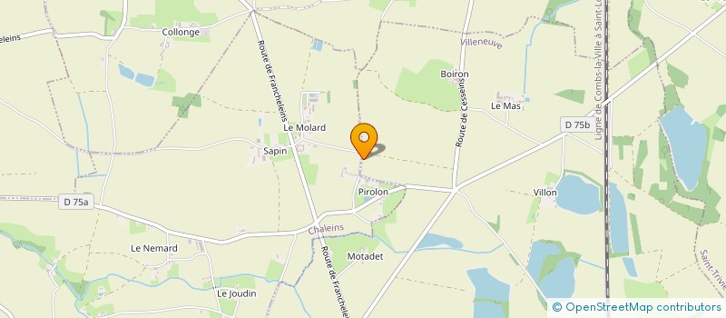 localisation de l'entreprise MONSIEUR ANTHONY CATHERIN  CHALEINS