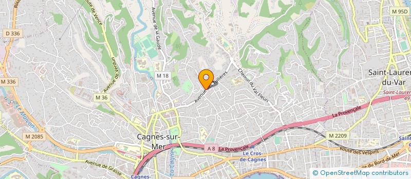 localisation de l'entreprise MONSIEUR ANTHONY CAVALLIN à CAGNES-SUR-MER