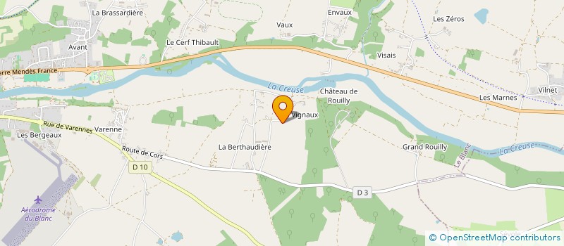 localisation de l'entreprise MONSIEUR ANTHONY CELLIER à LE BLANC