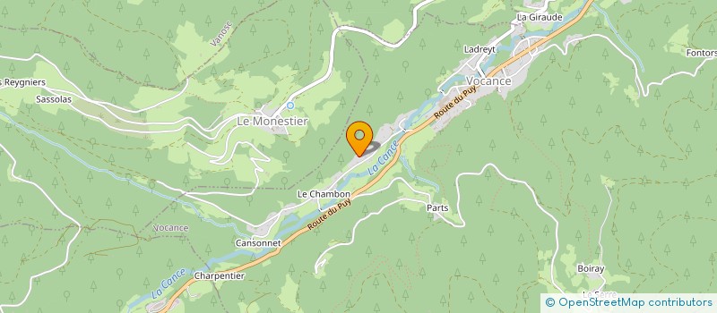 localisation de l'entreprise MONSIEUR ANTHONY CHABERT  MAZET-SAINT-VOY