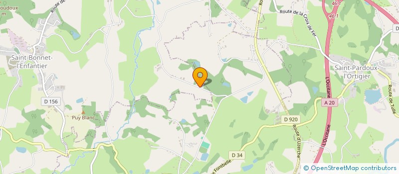 localisation de l'entreprise MONSIEUR ANTHONY CHAPPUT  SAINT-BONNET-L'ENFANTIER