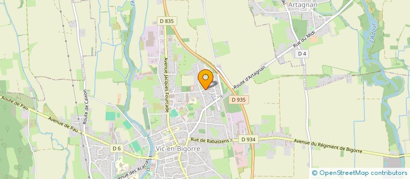 localisation de l'entreprise MONSIEUR ANTHONY CHATEAU  VIC-EN-BIGORRE