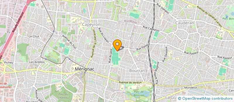 localisation de l'entreprise MONSIEUR ANTHONY CHAUVEAU  MERIGNAC