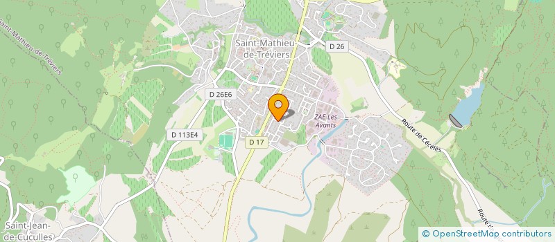 localisation de l'entreprise MONSIEUR ANTHONY CHAUVET à SAINT-MATHIEU-DE-TREVIERS