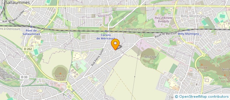 localisation de l'entreprise MONSIEUR ANTHONY CHAVATTE  MERICOURT