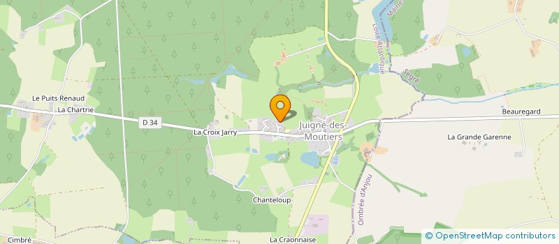 localisation de l'entreprise MONSIEUR ANTHONY CHENEY  JUIGNE-DES-MOUTIERS