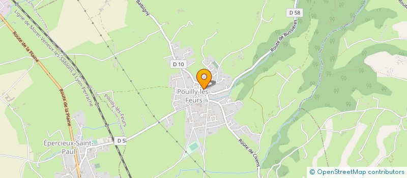 localisation de l'entreprise MONSIEUR ANTHONY CHEVALIER  POUILLY-LES-FEURS