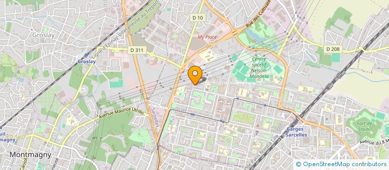 localisation de l'entreprise MONSIEUR ANTHONY CHIKLI  SARCELLES