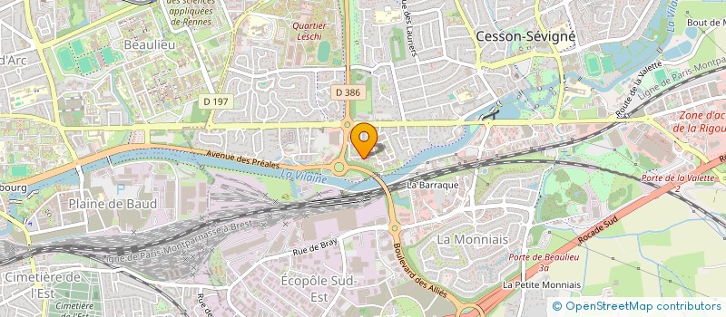 localisation de l'entreprise MONSIEUR ANTHONY CHOIRAN  CESSON-SEVIGNE