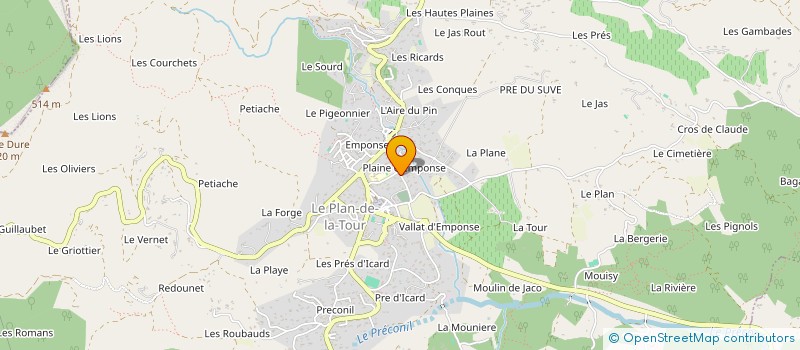 localisation de l'entreprise MONSIEUR ANTHONY CIBIEN à LE PLAN-DE-LA-TOUR