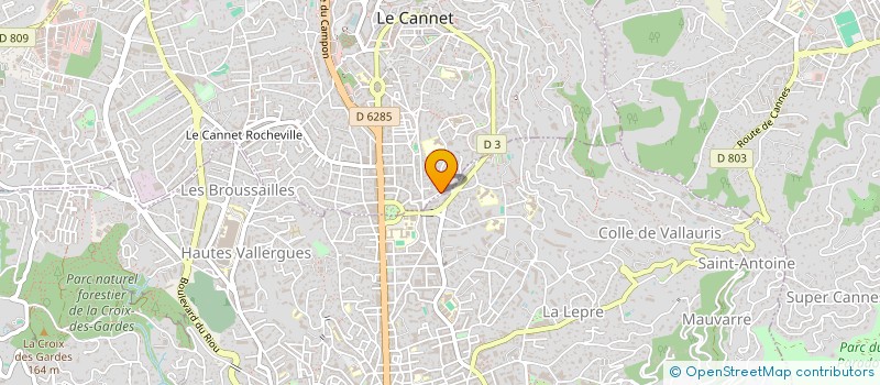 localisation de l'entreprise MONSIEUR ANTHONY CLAUDEL à LE CANNET