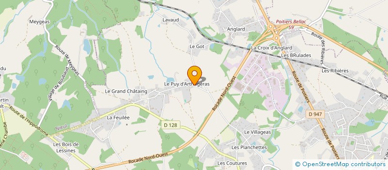 localisation de l'entreprise MONSIEUR ANTHONY CLAVAUD à COUZEIX