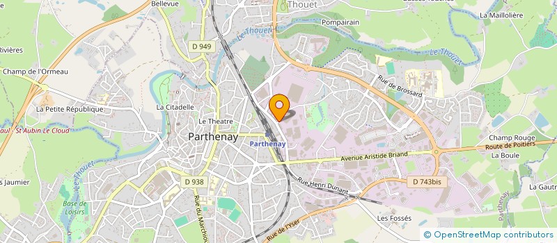 localisation de l'entreprise MONSIEUR ANTHONY CLISSON  PARTHENAY