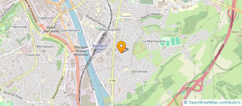 localisation de l'entreprise MONSIEUR ANTHONY COLLIN  BOULOGNE-SUR-MER