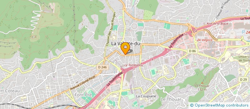 localisation de l'entreprise MONSIEUR ANTHONY COLMARS  LA VALETTE-DU-VAR