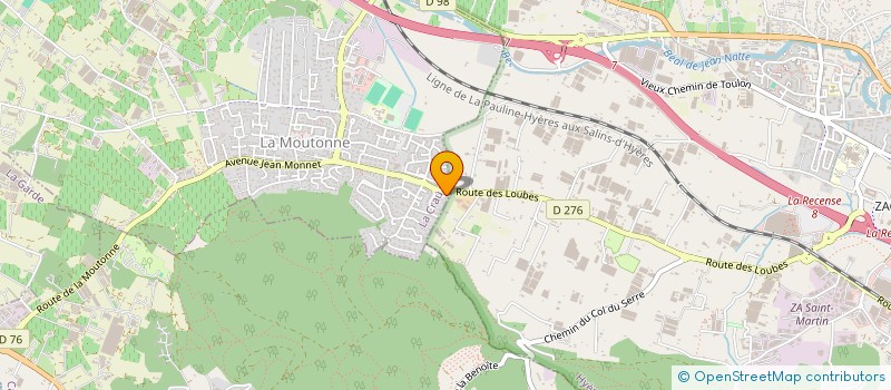 localisation de l'entreprise MONSIEUR ANTHONY COLOMBANI-GAILLEUR  LA CRAU