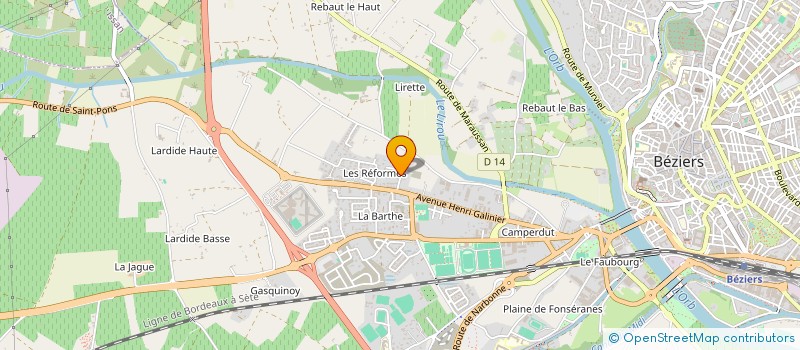 localisation de l'entreprise MONSIEUR ANTHONY COMBASSON à BEZIERS