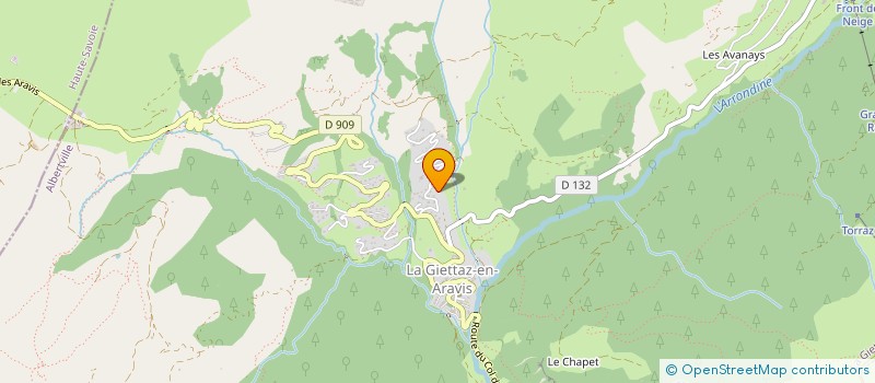 localisation de l'entreprise MONSIEUR ANTHONY COMBE  LA GIETTAZ