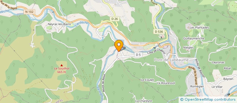 localisation de l'entreprise MONSIEUR ANTHONY COMTE  PONT-DE-LABEAUME