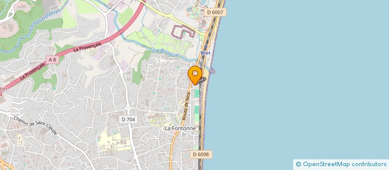 localisation de l'entreprise MONSIEUR ANTHONY CONNOLLY à ANTIBES