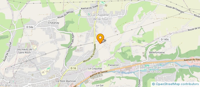 localisation de l'entreprise MONSIEUR ANTHONY CONTAMIN  LA CHAPELLE-DE-LA-TOUR