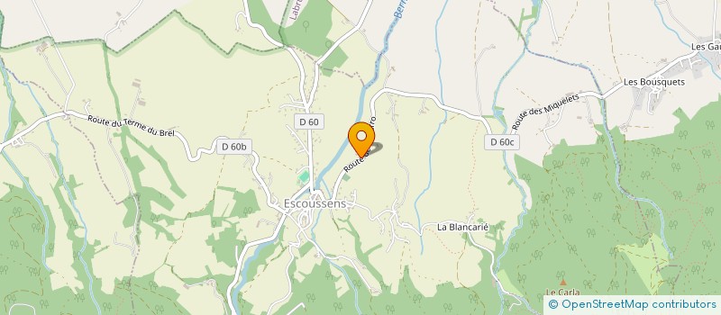 localisation de l'entreprise MONSIEUR ANTHONY CORREIA  ESCOUSSENS