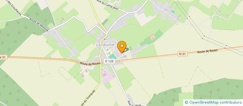 localisation de l'entreprise MONSIEUR ANTHONY CORREIA SOUSA  LA FEUILLIE