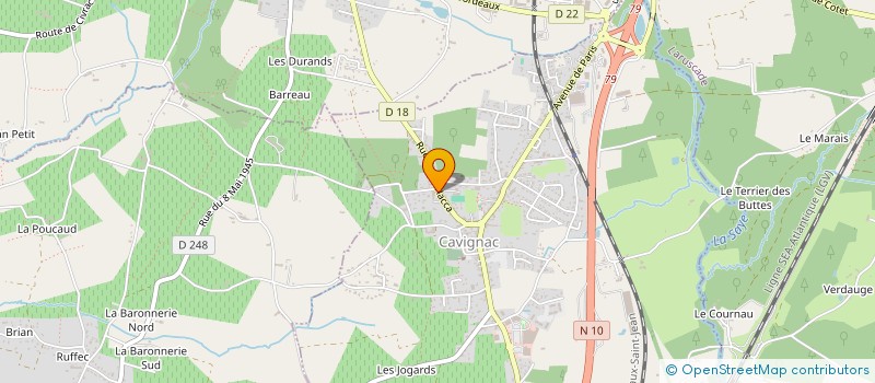 localisation de l'entreprise MONSIEUR ANTHONY CORTIER  CAVIGNAC