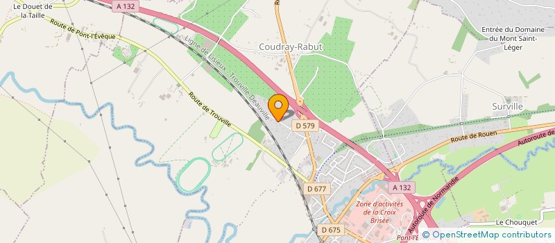 localisation de l'entreprise MONSIEUR ANTHONY COSTARD  PONT L'EVEQUE