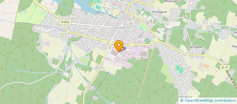 localisation de l'entreprise MONSIEUR ANTHONY COTTIN  SOUSTONS