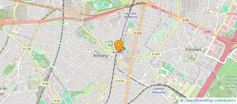 localisation de l'entreprise MONSIEUR ANTHONY COURILLON à ANTONY