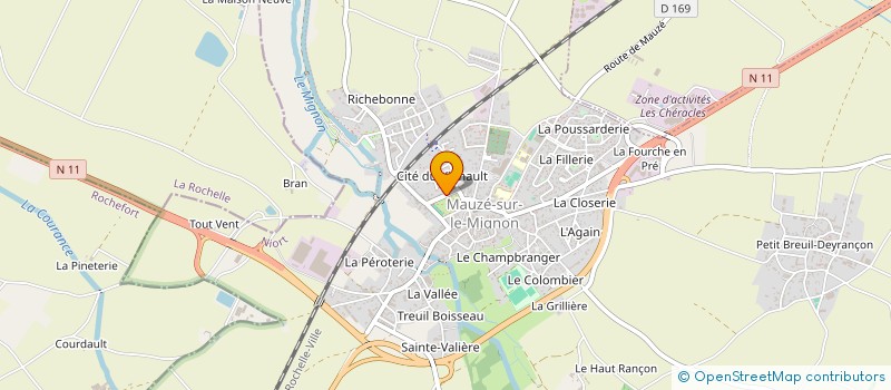 localisation de l'entreprise MONSIEUR ANTHONY COURQUIN à MAUZE-SUR-LE-MIGNON