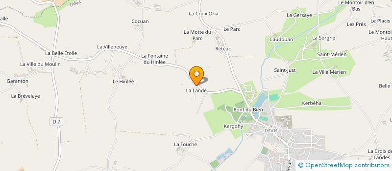 localisation de l'entreprise MONSIEUR ANTHONY COURTEL  TREVE