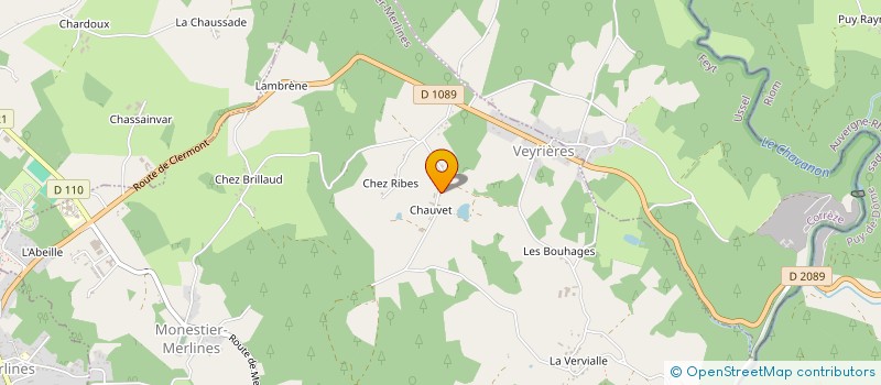 localisation de l'entreprise MONSIEUR ANTHONY COURTIAL  MONESTIER-MERLINES