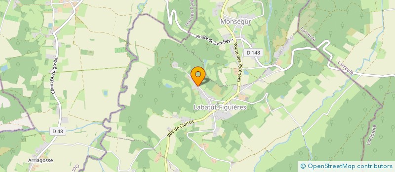 localisation de l'entreprise MONSIEUR ANTHONY COURTIN  LABATUT-FIGUIERES