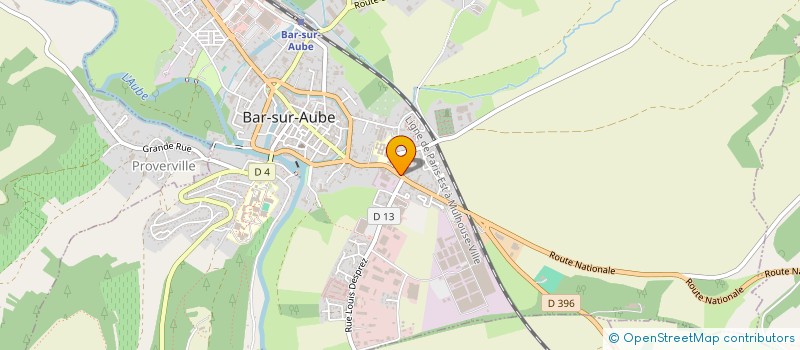 localisation de l'entreprise MONSIEUR ANTHONY COUTELLE  BAR-SUR-AUBE