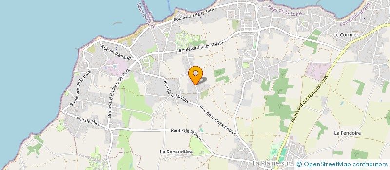 localisation de l'entreprise MONSIEUR ANTHONY COUVET à LA PLAINE-SUR-MER