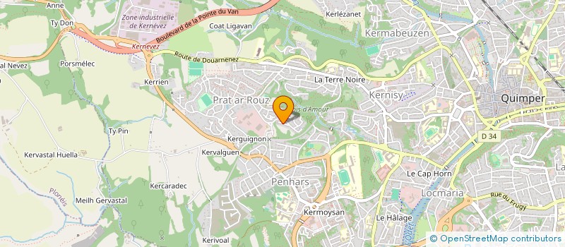 localisation de l'entreprise MONSIEUR ANTHONY CRAPEL  QUIMPER