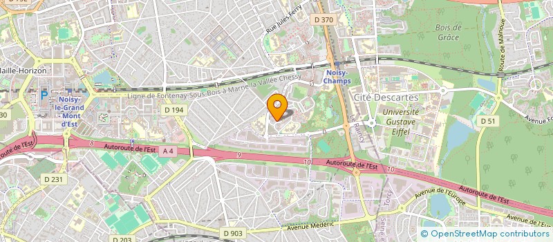 localisation de l'entreprise MONSIEUR ANTHONY CRETINOIR  NOISY-LE-GRAND