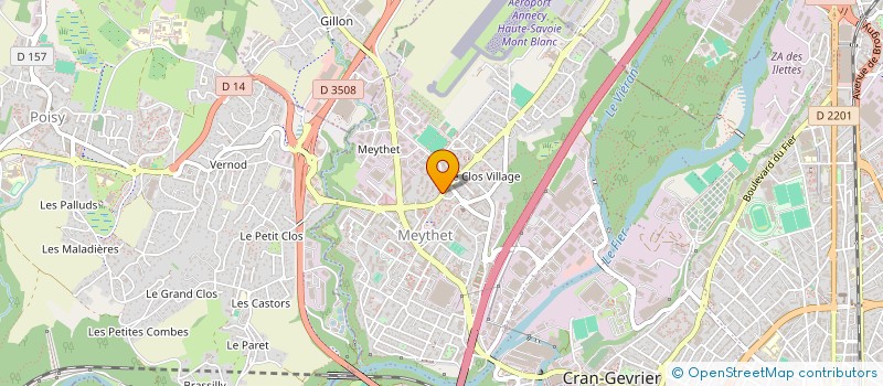 localisation de l'entreprise MONSIEUR ANTHONY CROSET à ANNECY