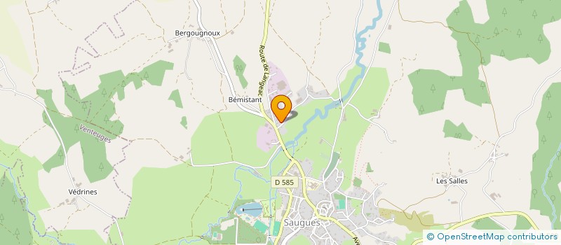 localisation de l'entreprise MONSIEUR ANTHONY CUBIZOLLES  SAUGUES