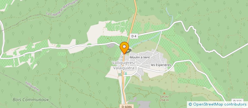 localisation de l'entreprise MONSIEUR ANTHONY CURE  VALLIGUIERES