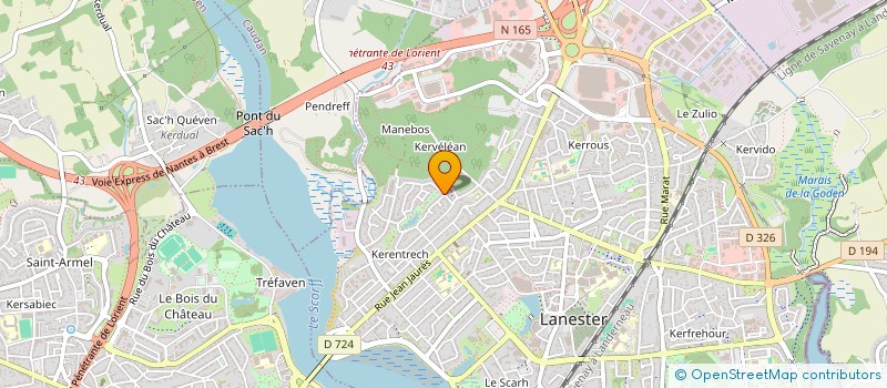 localisation de l'entreprise MONSIEUR ANTHONY CURIE  LANESTER