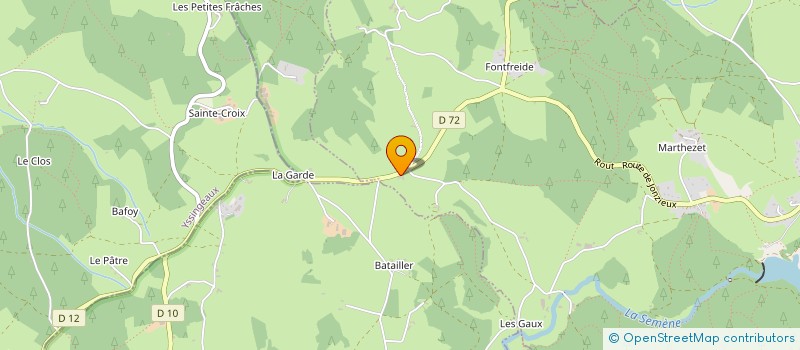 localisation de l'entreprise MONSIEUR ANTHONY CURSOUX  SAINT-GENEST-MALIFAUX