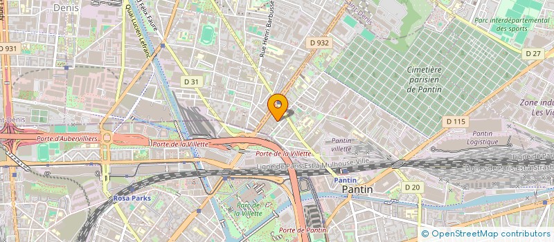 localisation de l'entreprise MONSIEUR ANTHONY CURTIS  PANTIN