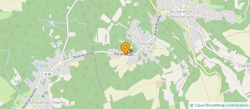 localisation de l'entreprise MONSIEUR ANTHONY DA COSTA  VORGES